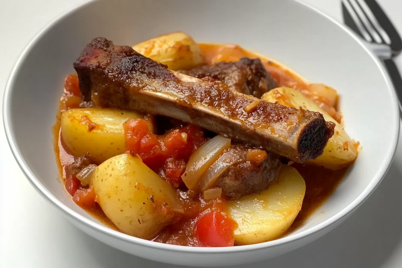 Patates guisadas à la viande