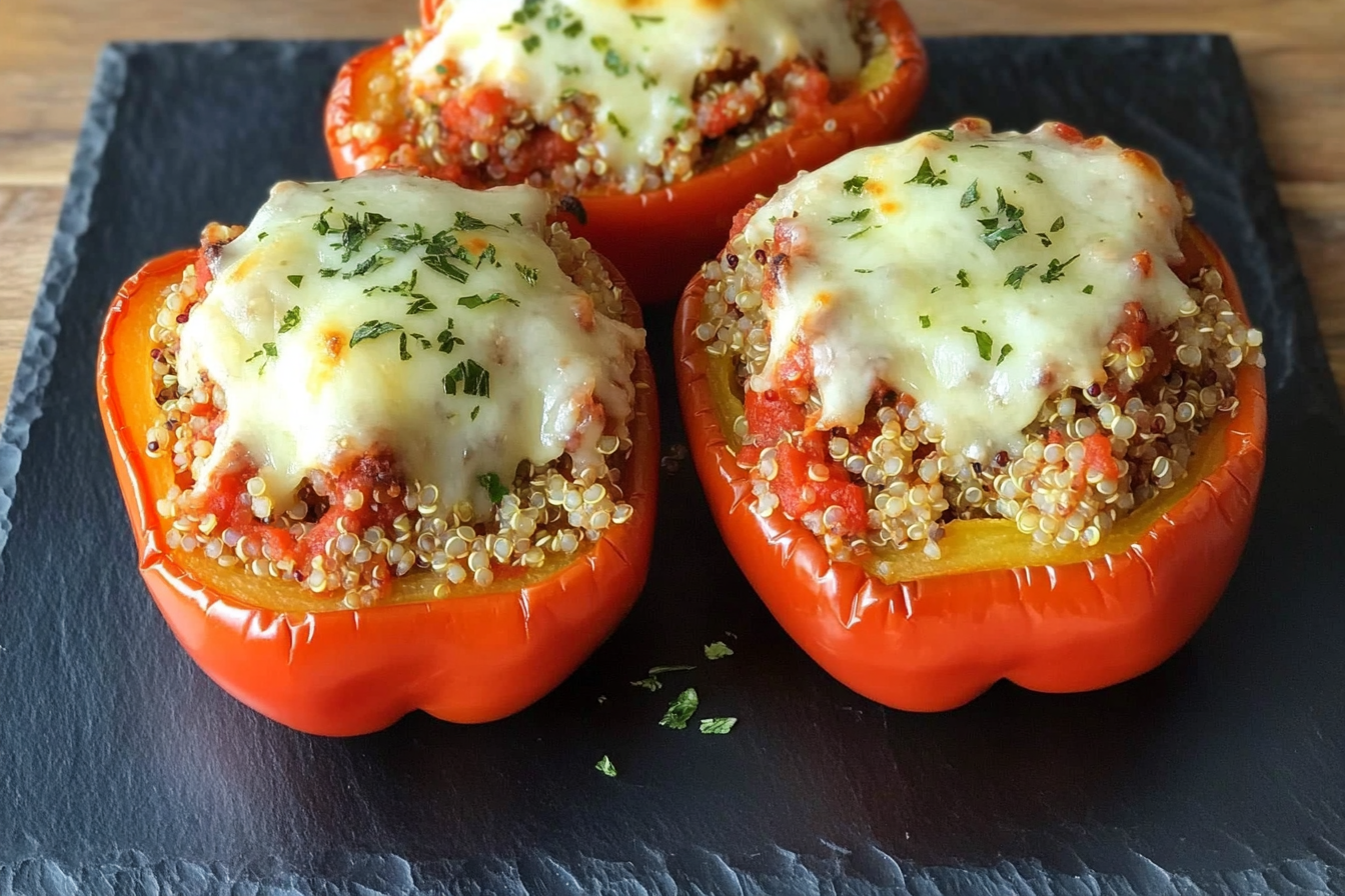Piments farcis à la quinoa