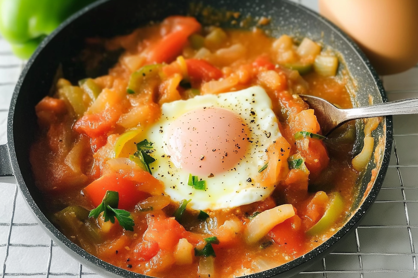 Poêlée de tomates et poivrons