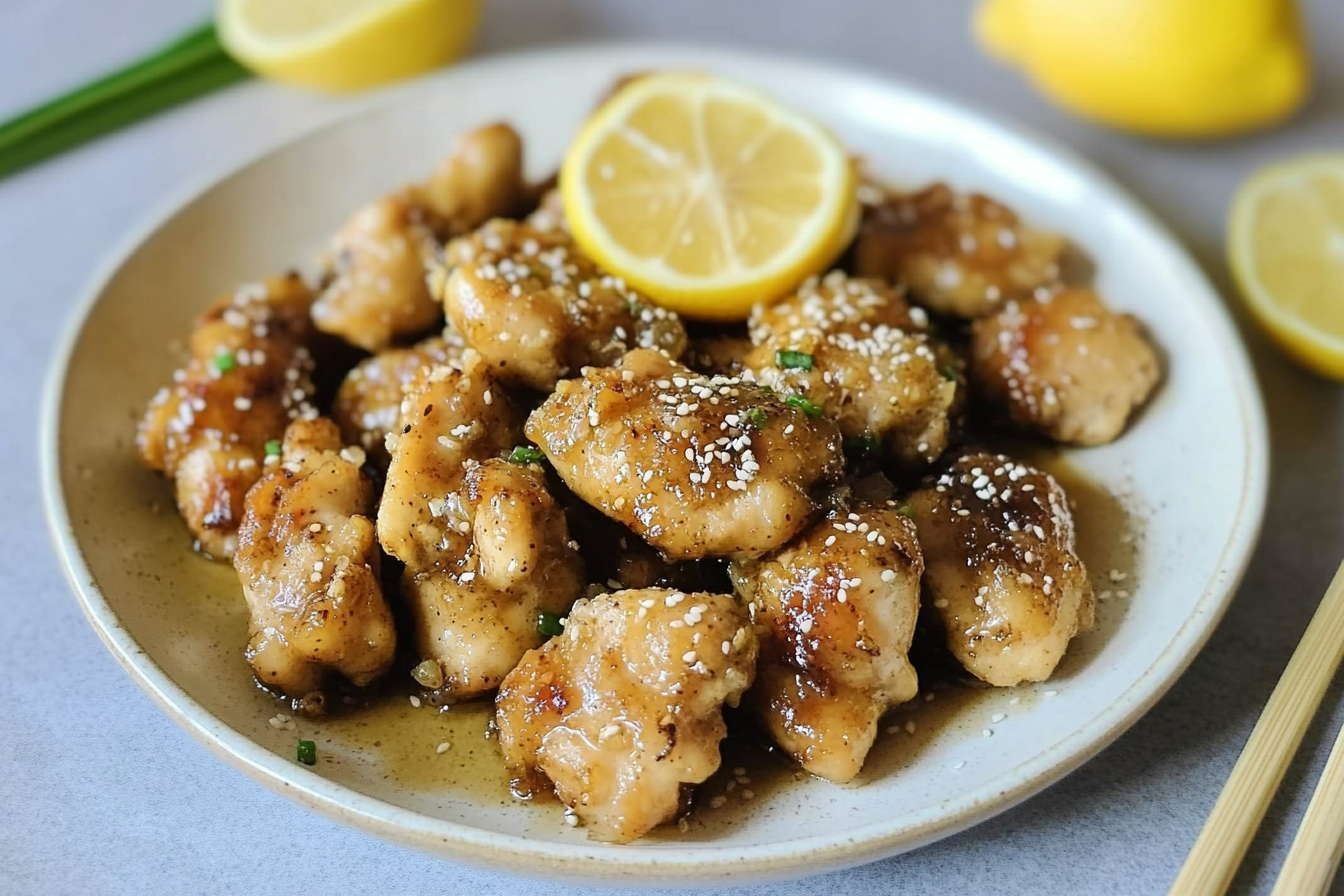 Poulet au citron à la chinoise