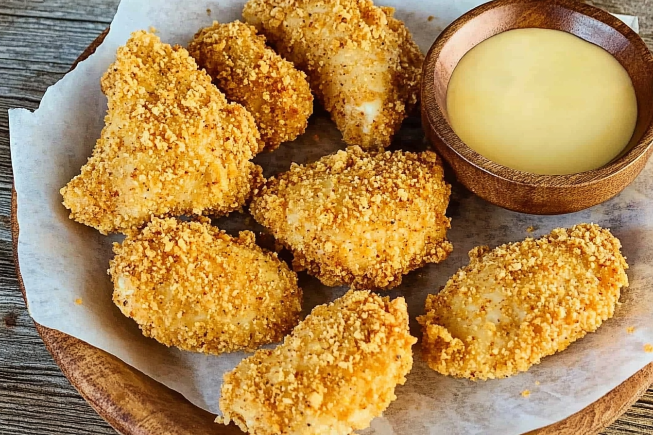 Poulet croustillant à la friteuse
