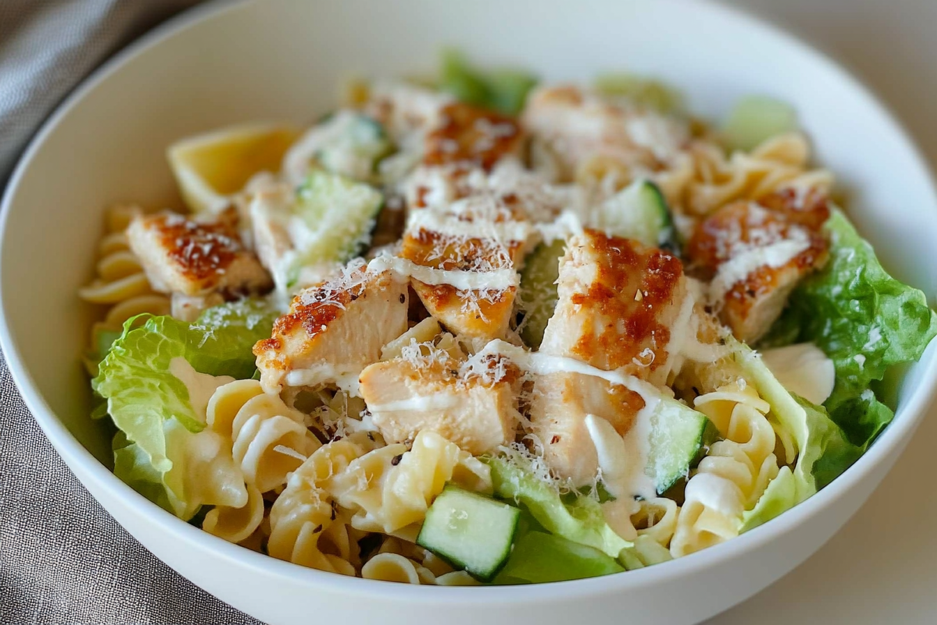 Salade de pâtes et poulet