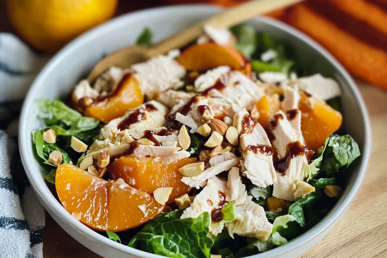 Salade de poulet au kaki