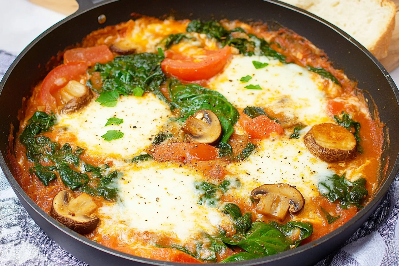Sauté d'épinards et champignons