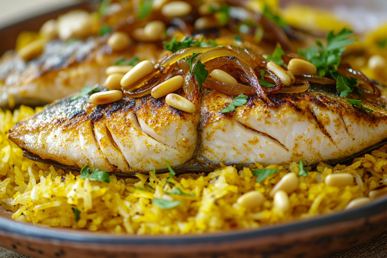 Sayadiyeh de poisson à la libanaise