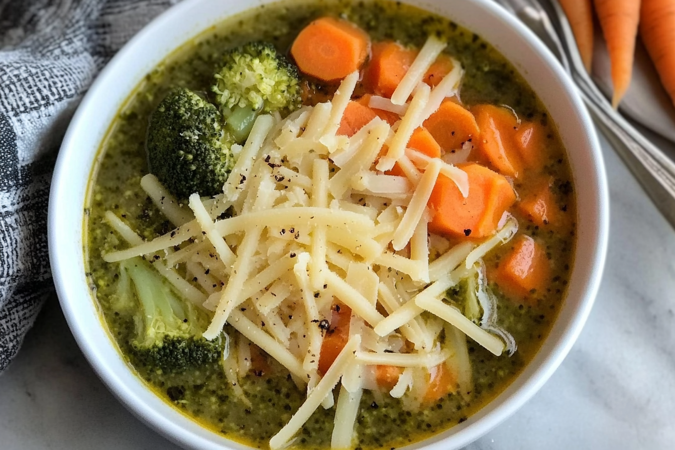 Soupe de carottes et brocoli