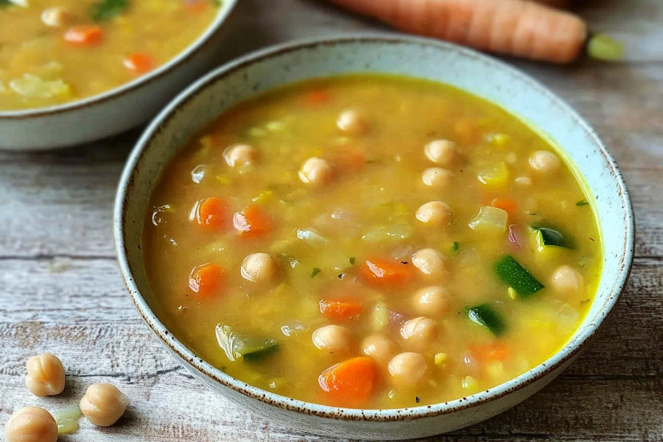 Soupe de carottes et courgettes