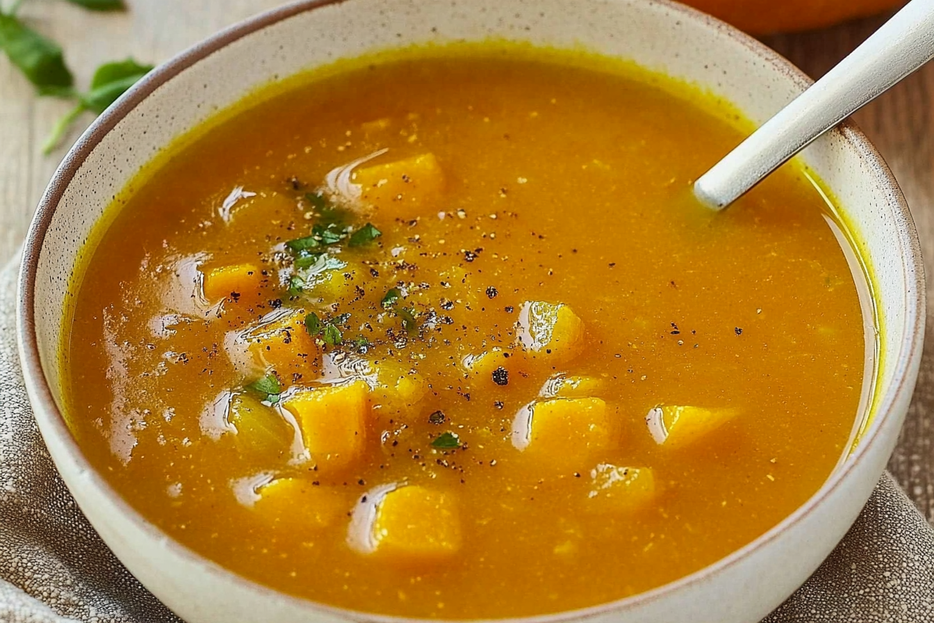 Soupe de courge facile