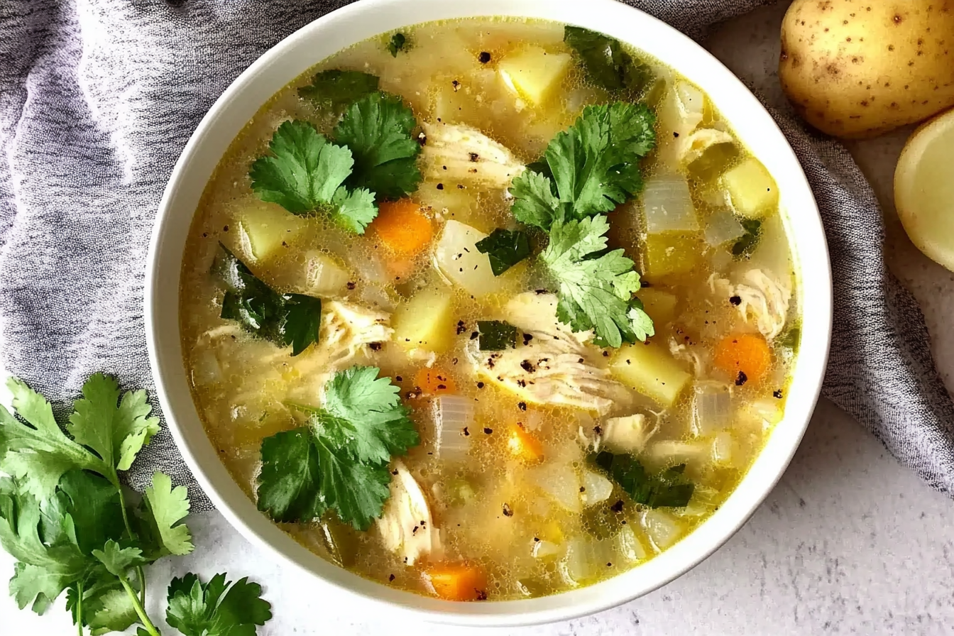 Soupe réconfortante au poulet