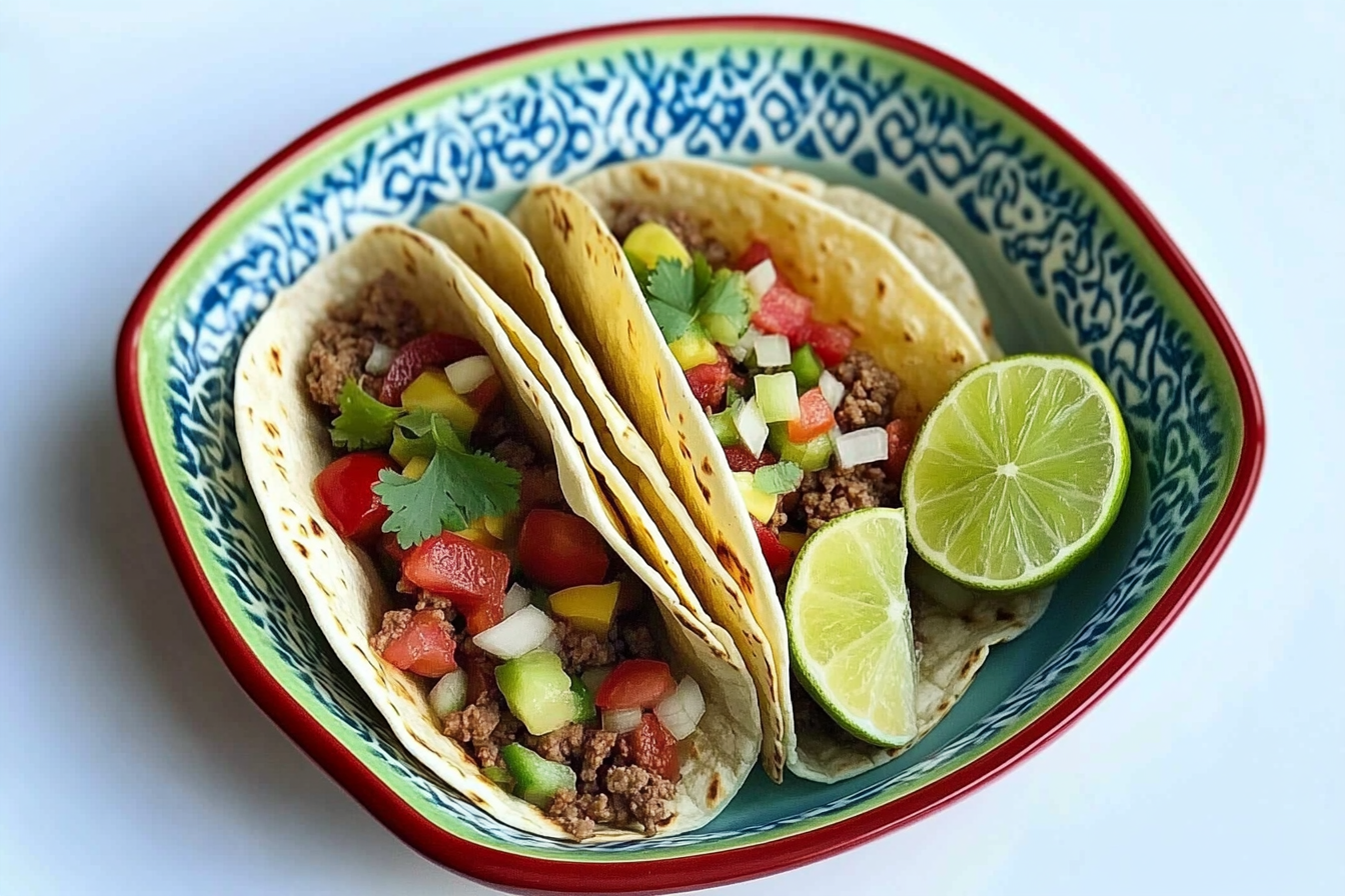 Tacos de viande hachée