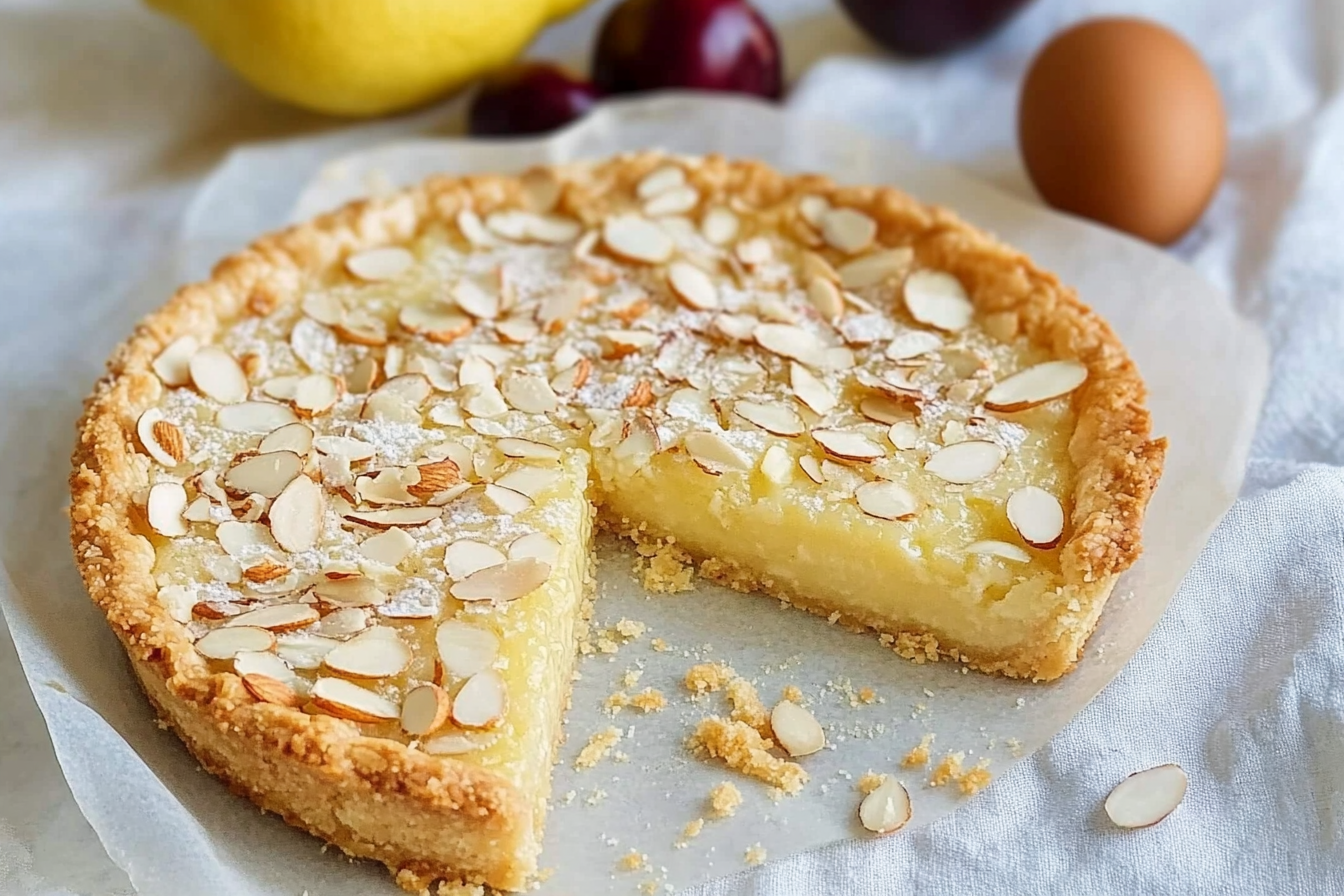 Tarte aux amandes et citron