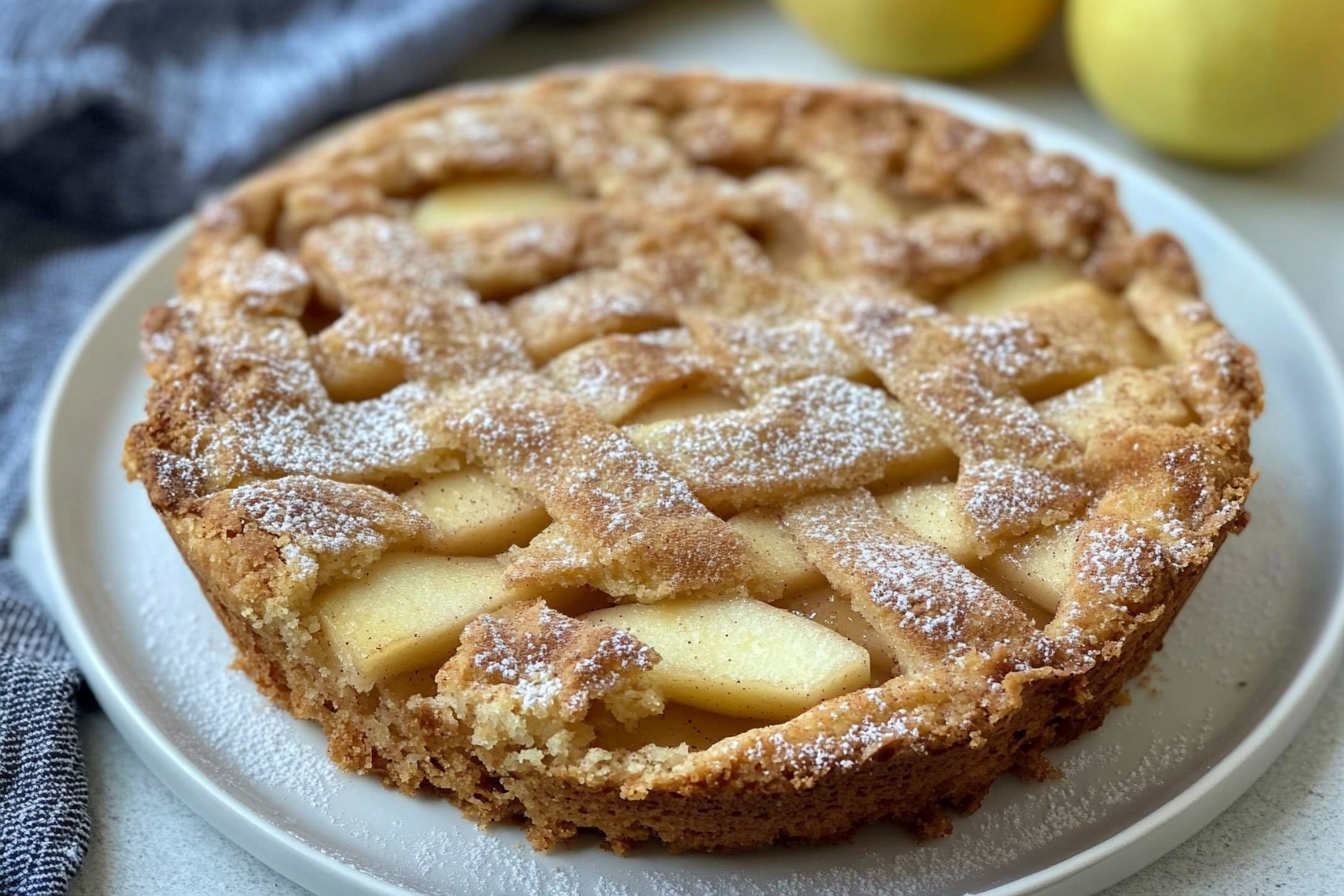 Tarte aux pommes récupérées