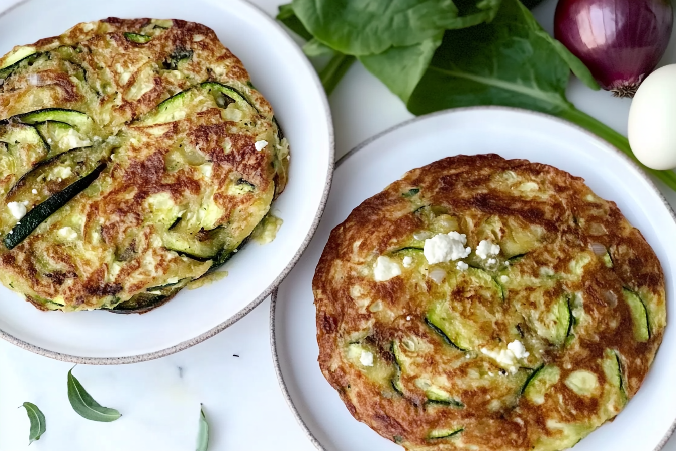 Tortilla de courgettes et fromage