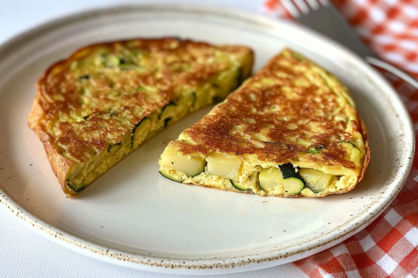 Tortilla de patata et courgette