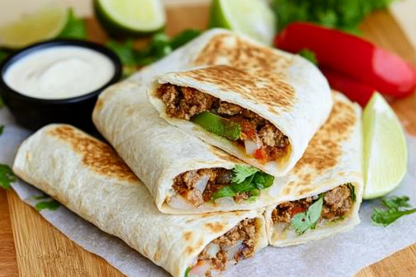 Wraps croustillants au boeuf