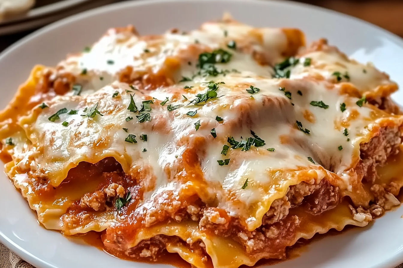 Lasagne ravioli au fromage
