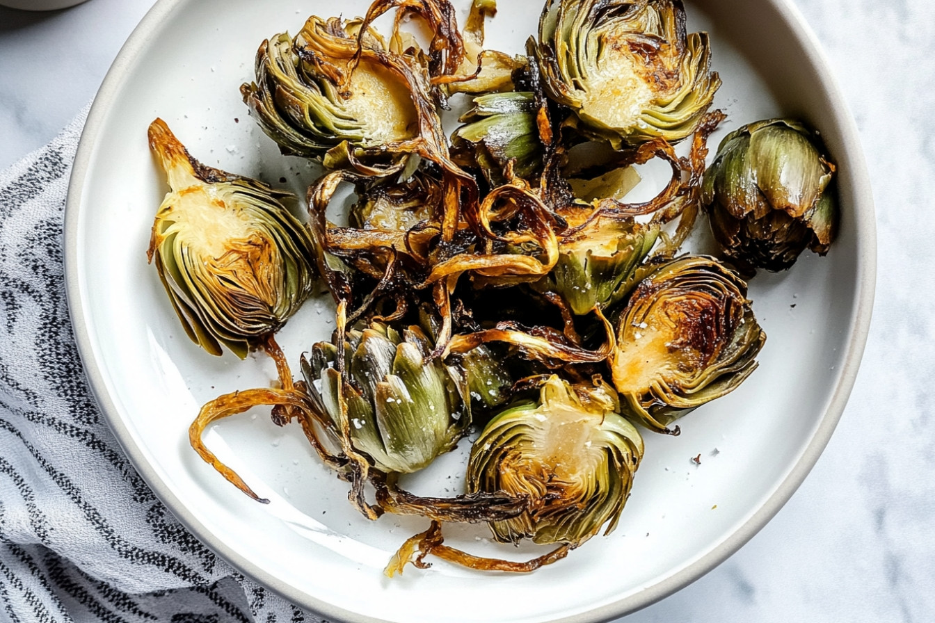 Artichauts croustillants au air fryer
