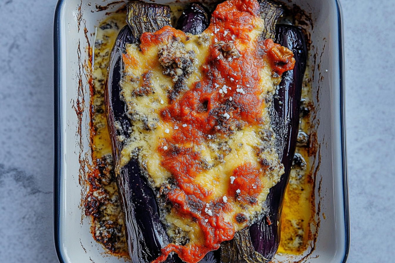 Berenjenas gratinées au gorgonzola