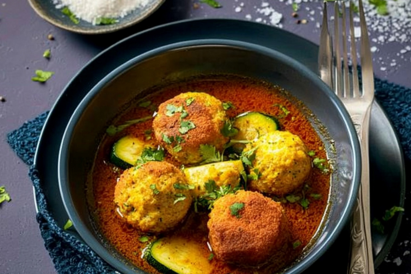 Boulettes de pain et courgette