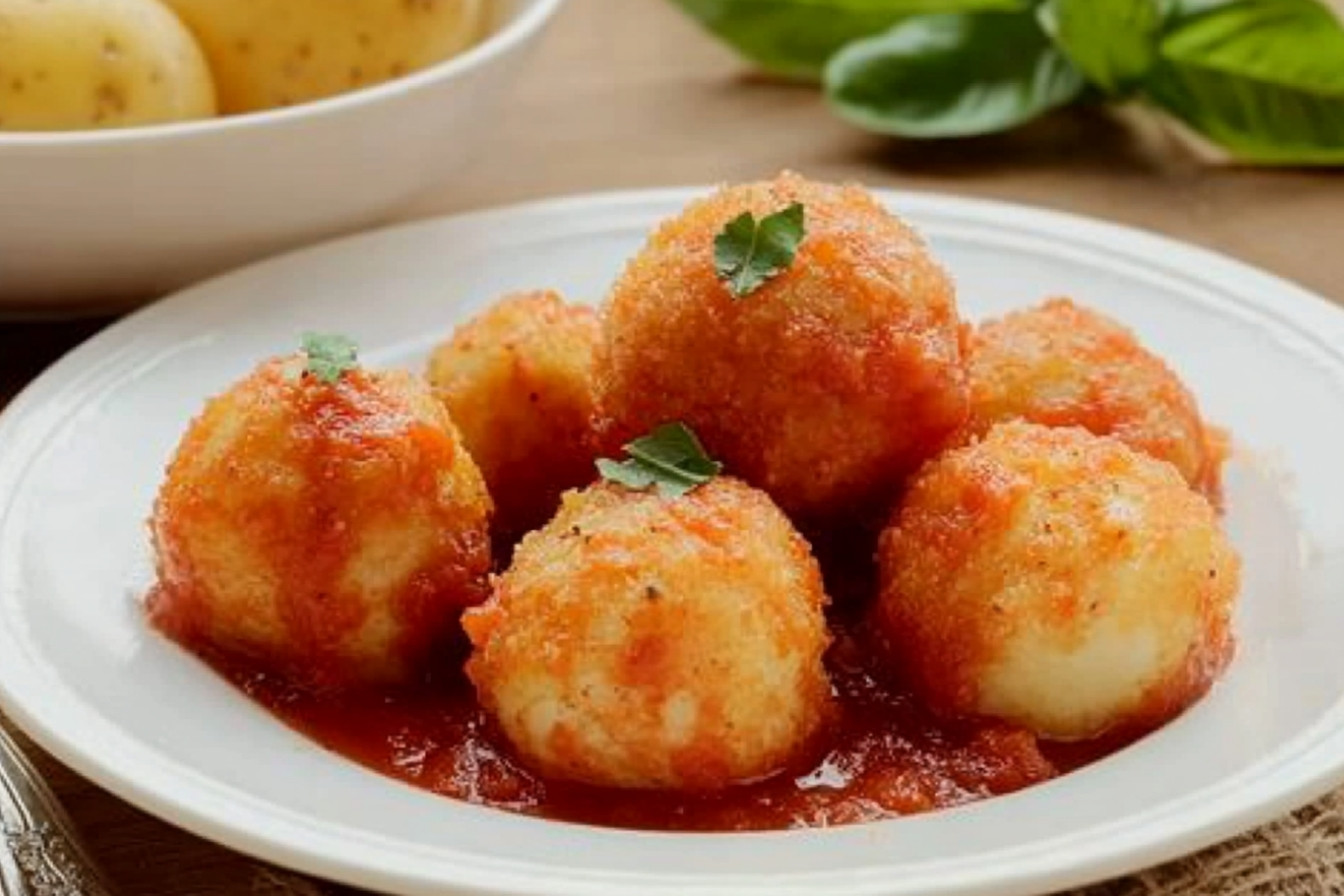 Boulettes de pommes de terre tomate