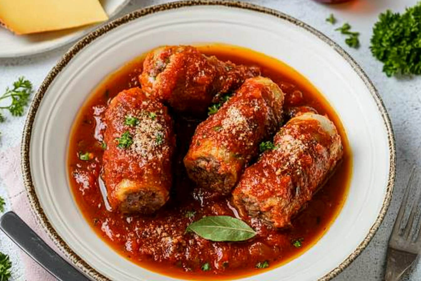 Braciola pugliese à la sauce