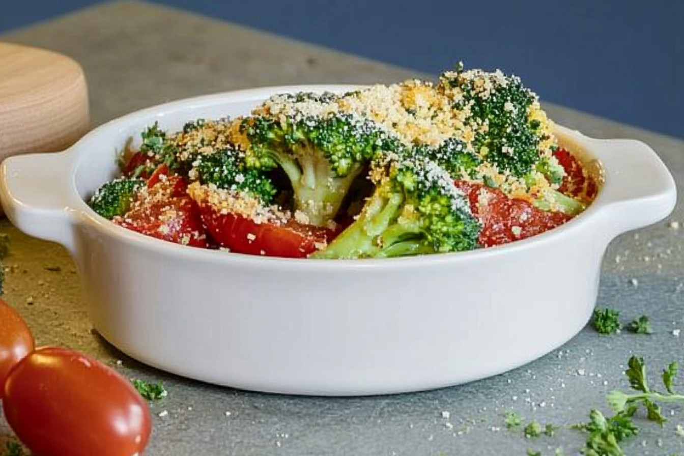 Brocoli au tomate et fromage