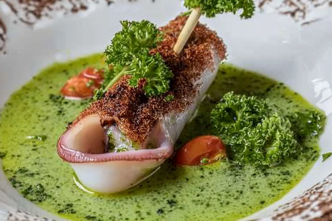 Calamars farcis à la tomate