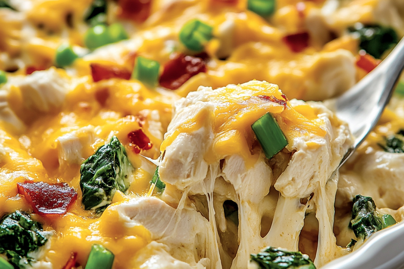 Casserole de poulet faible en glucides