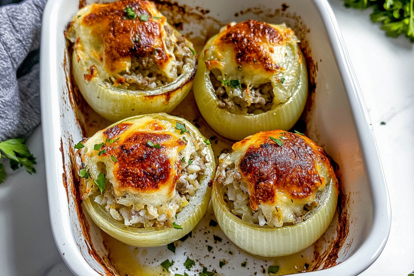 Cebollas farcies au four