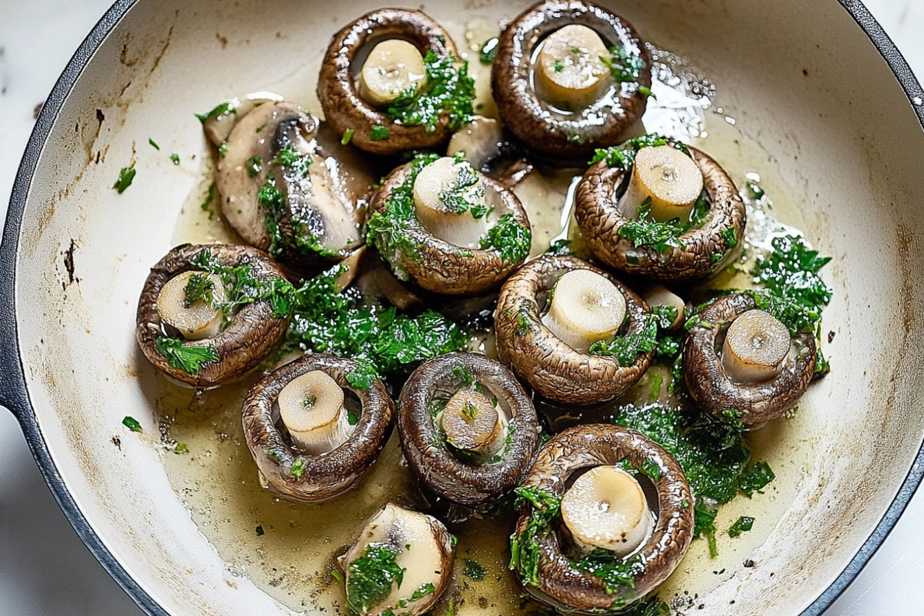 Champignons en sauce légère