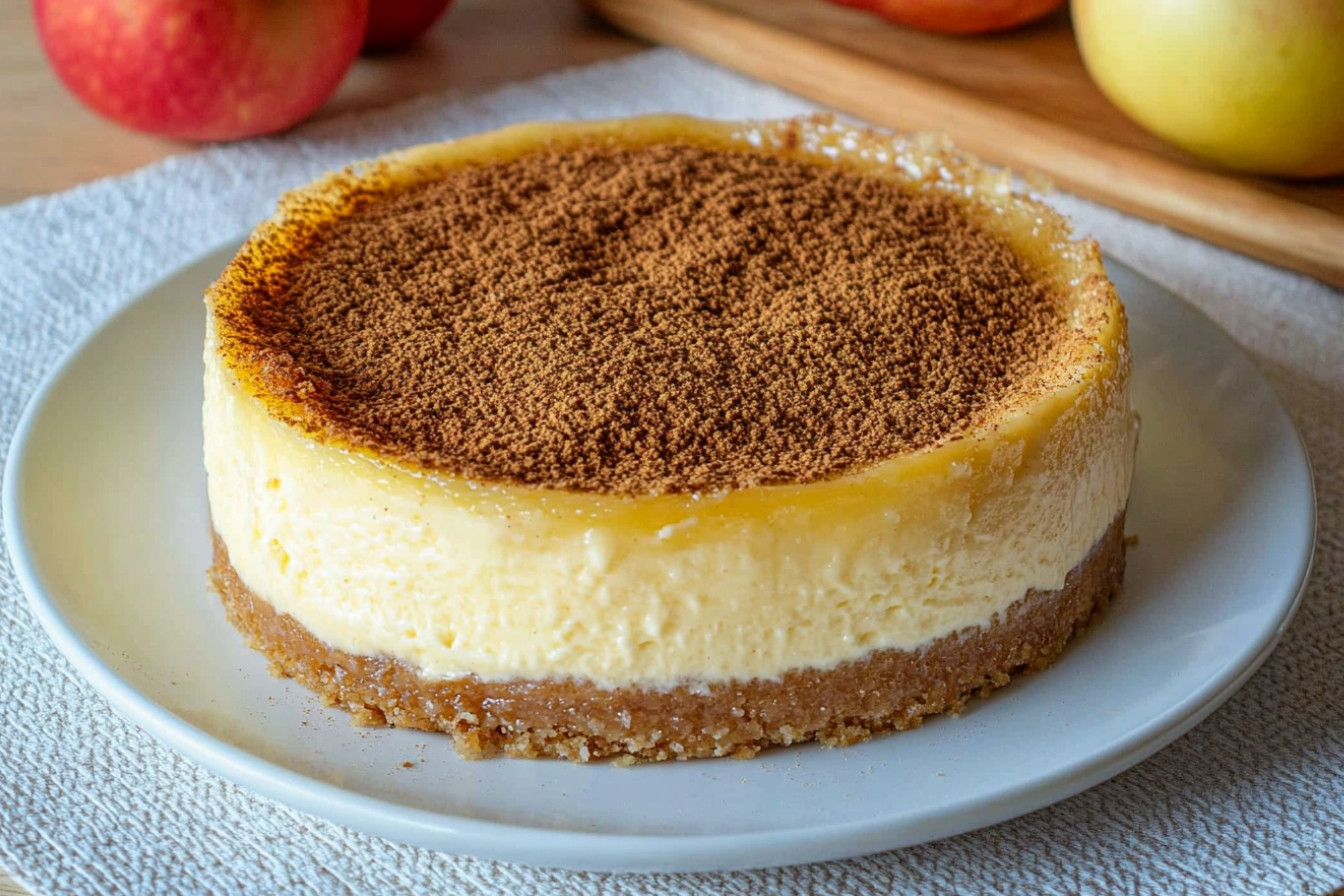 Cheesecake croquant aux pommes