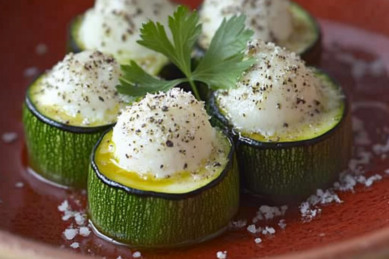 Courgettes farcies au fromage