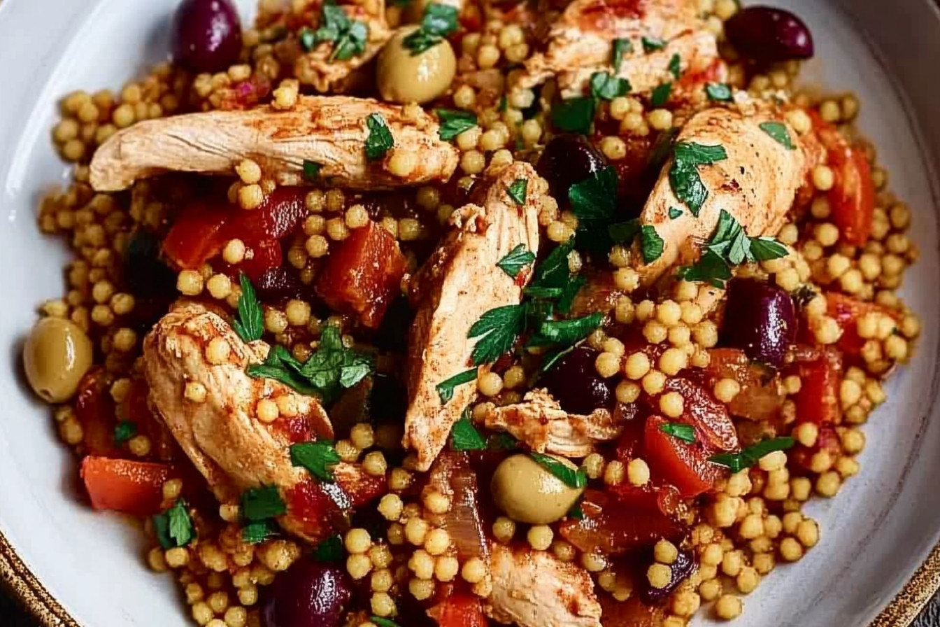 Couscous méditerranéen au poulet