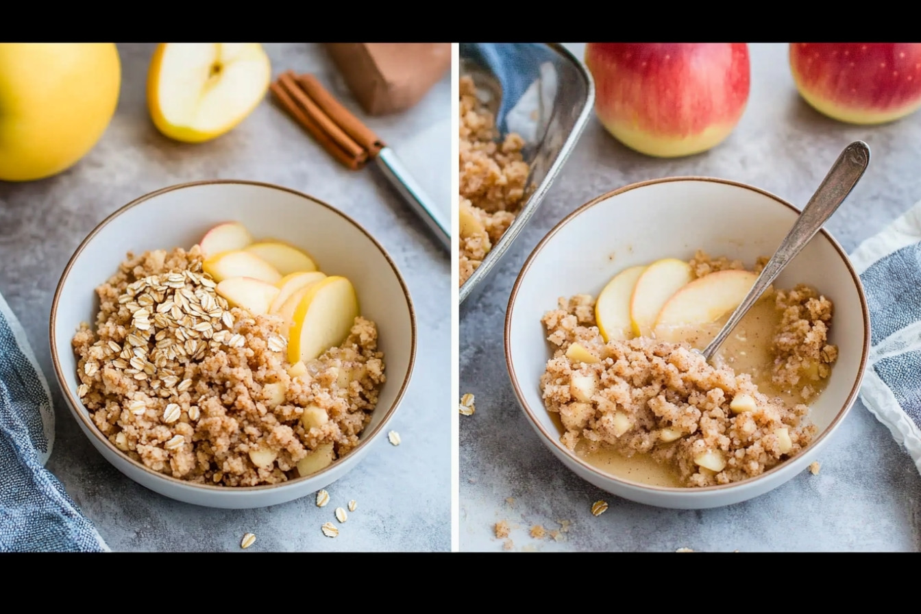 Crumble de pommes et tournesol