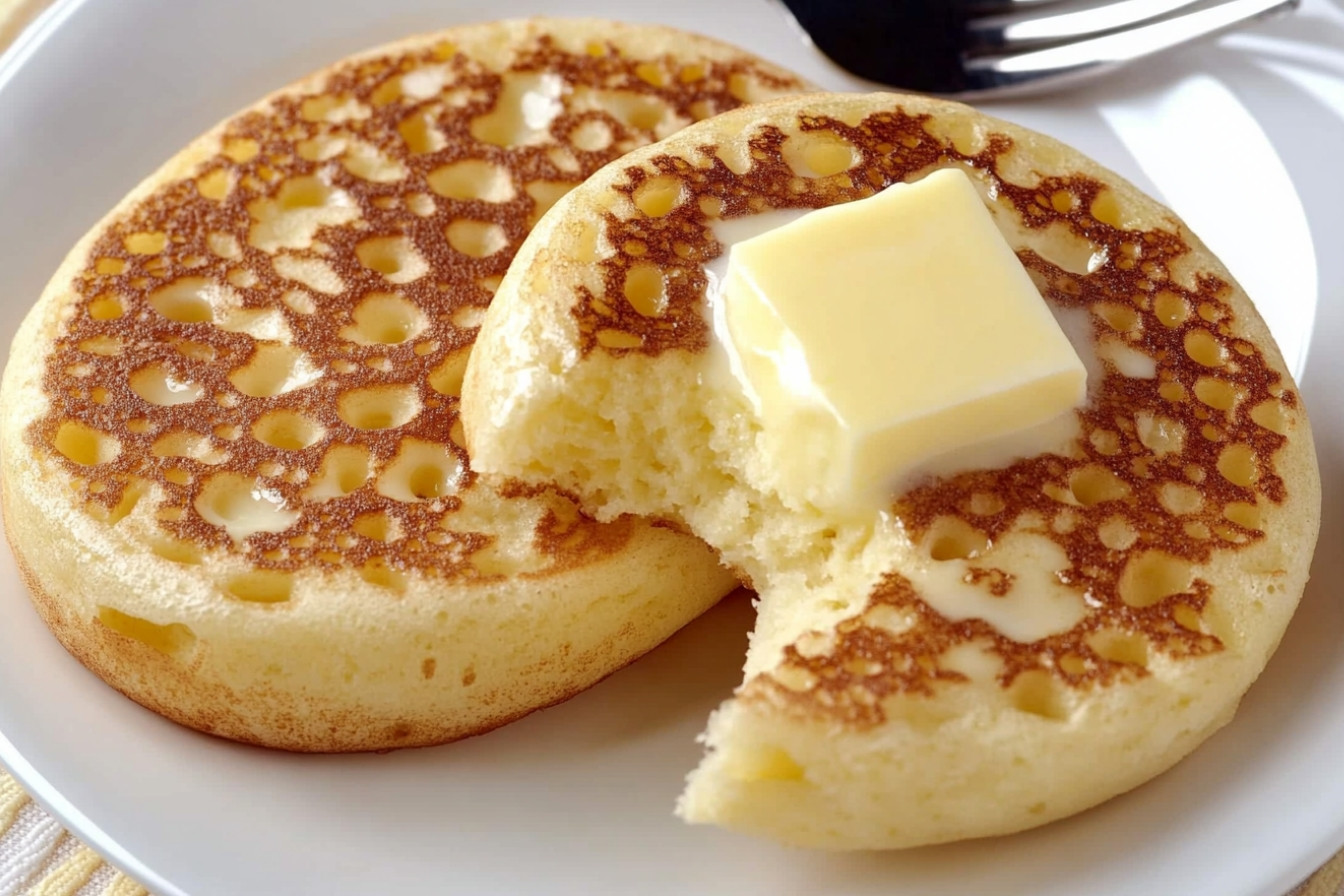Crumpets anglais pour le petit-déjeuner