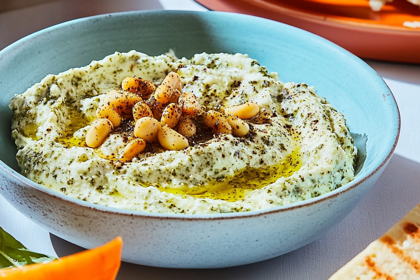 Dip de yaourt au pesto