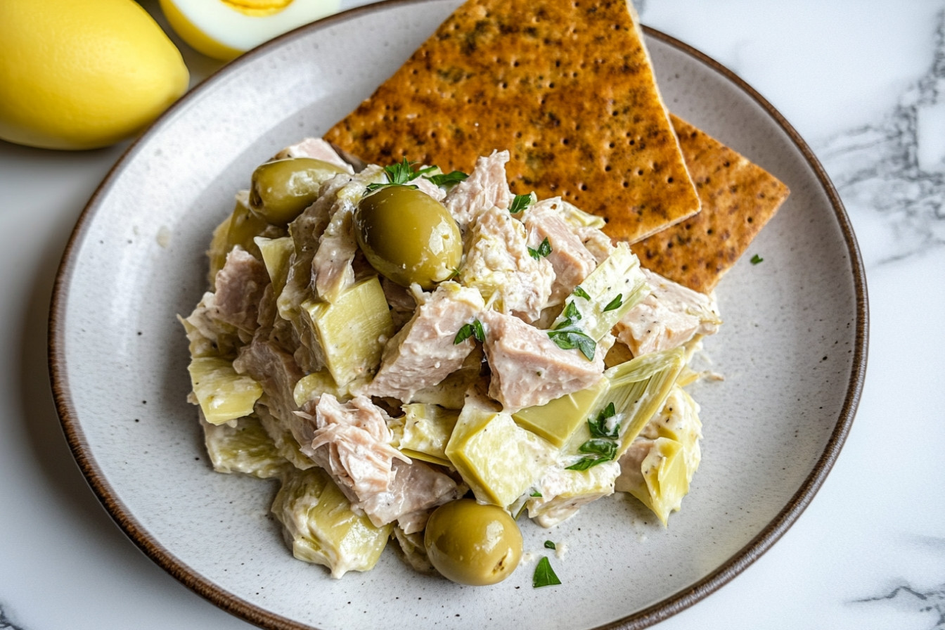 Ensaladilla d'artichauts et thon