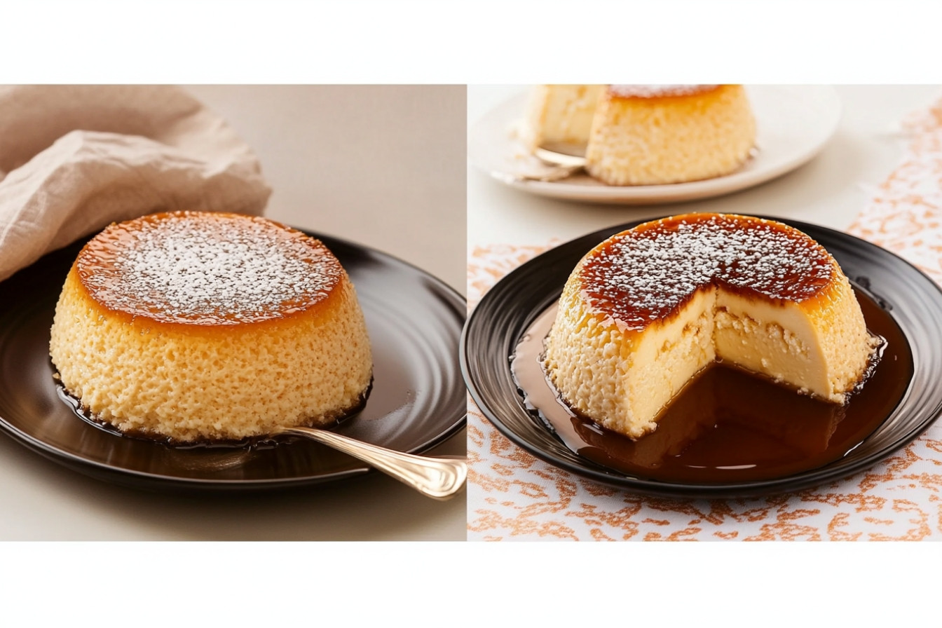 Flan de huevo sans four