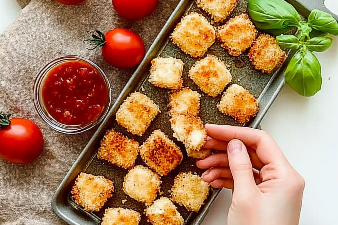 Fromage croustillant à la tomate