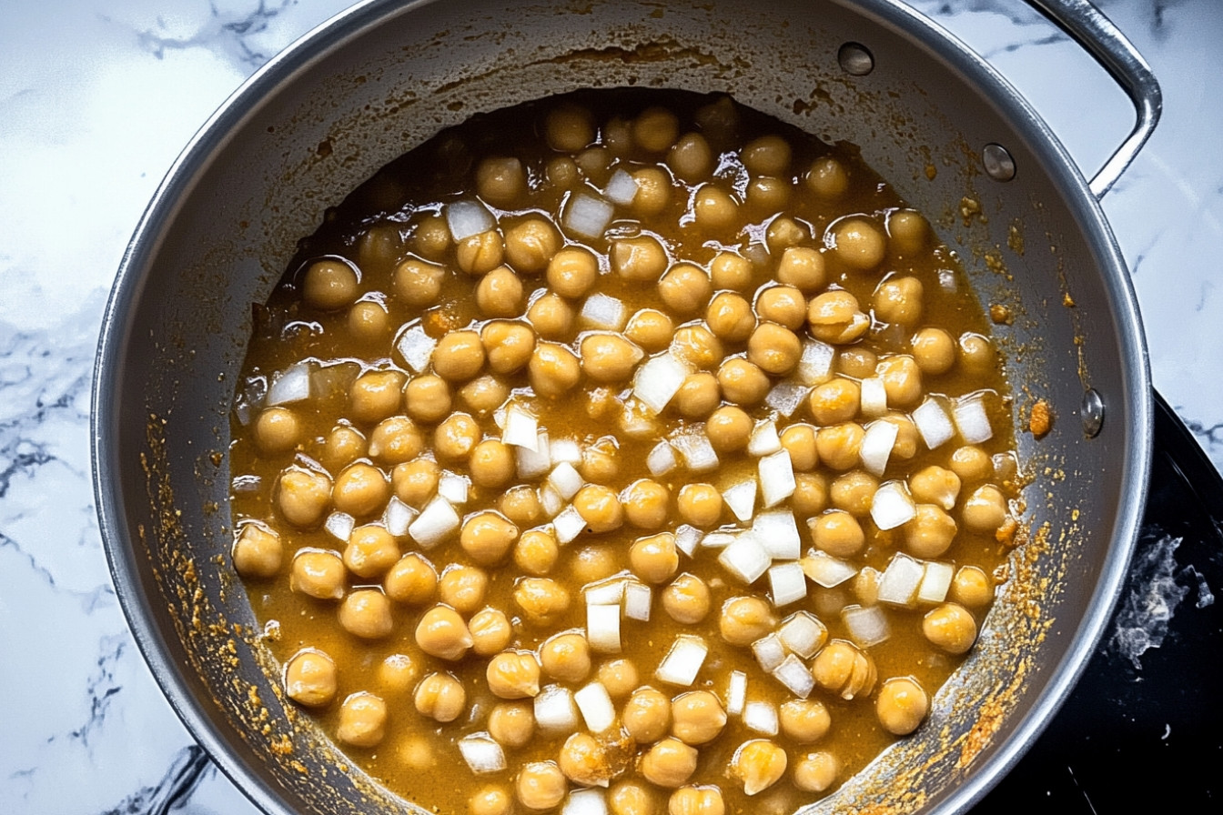 Garbanzos en salsa facile
