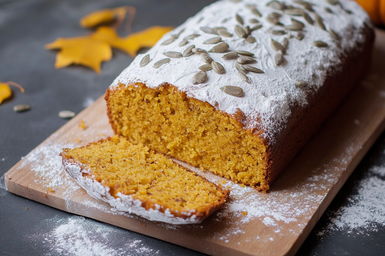Gâteau à la citrouille et graines