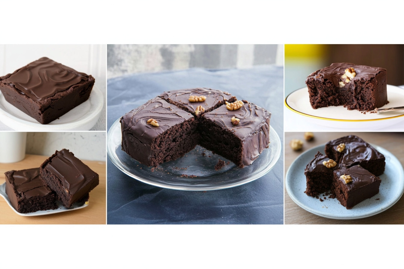 Gâteau au chocolat et noix