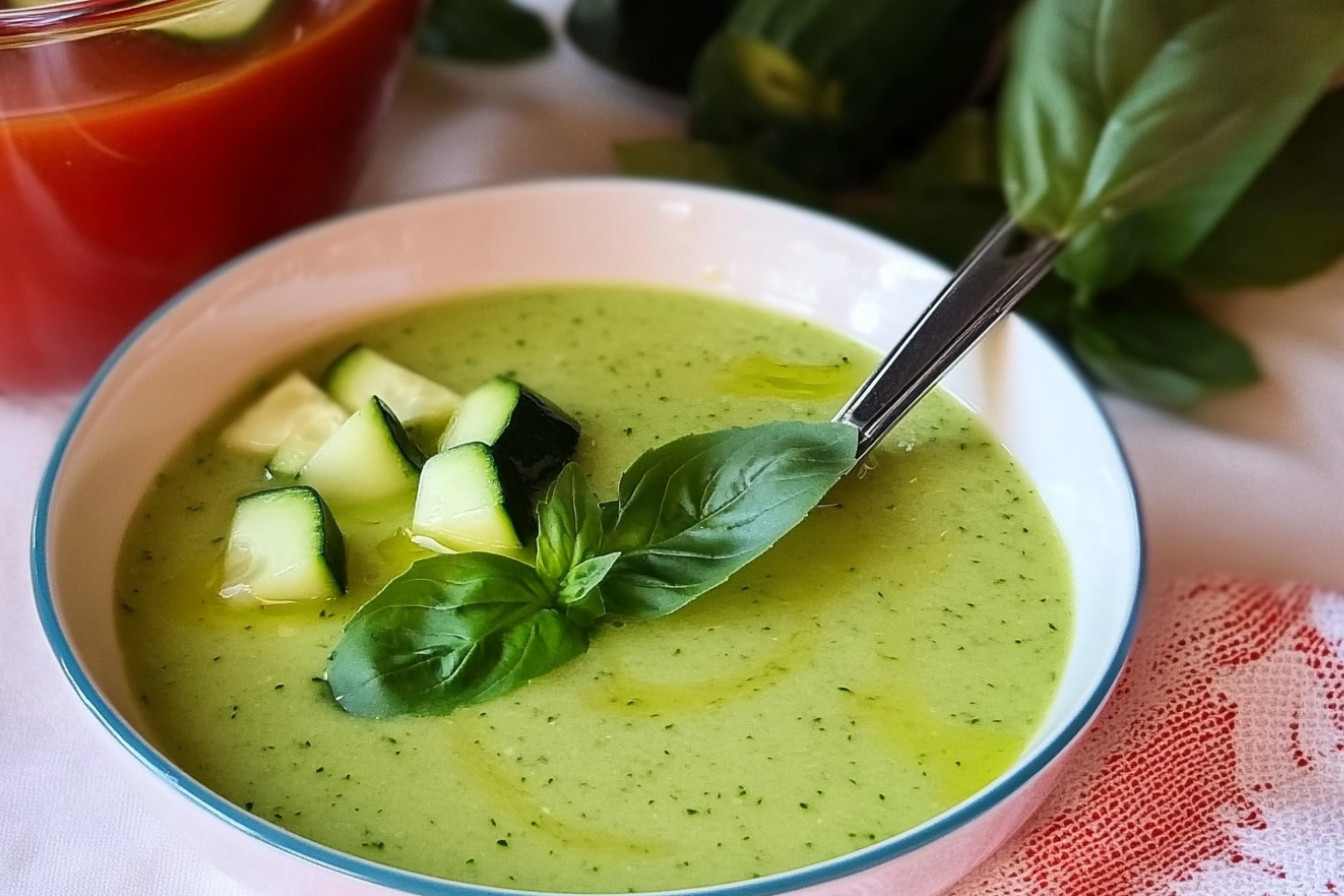 Gazpacho de courgette frais