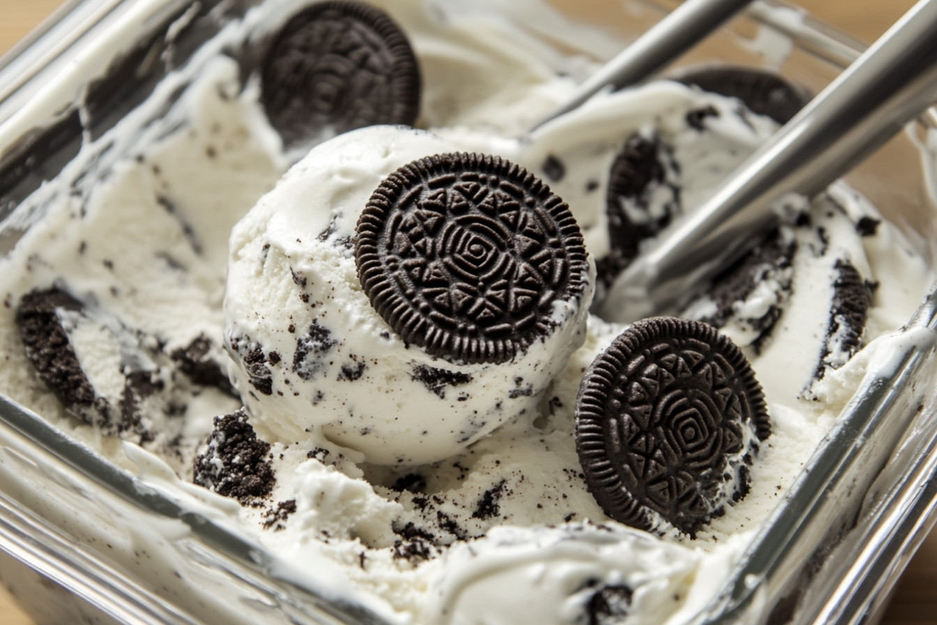 Glace Oreo sans machine à glace