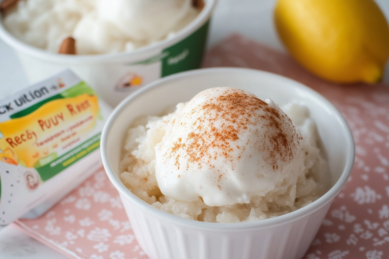 Glace au riz au lait