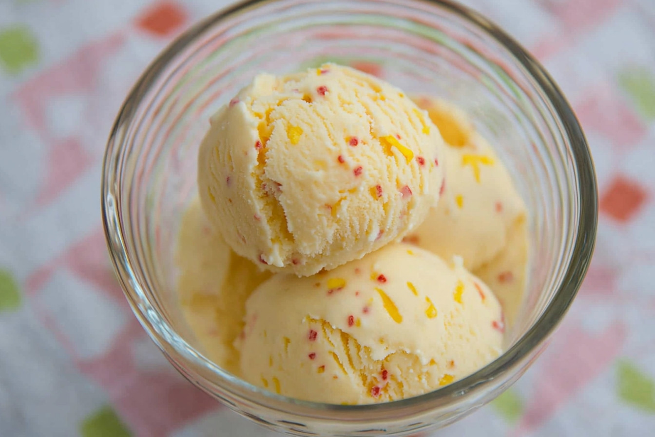 Glace maison à la vanille