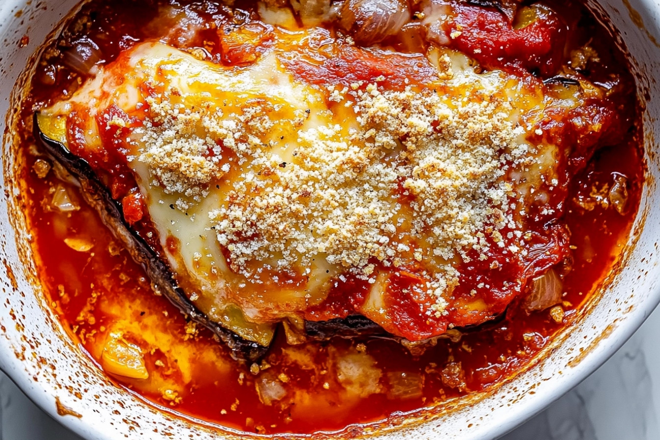 Gratin d'aubergines et tomates