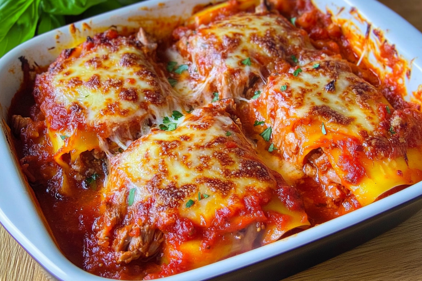 Lasagne de patate douce au thon