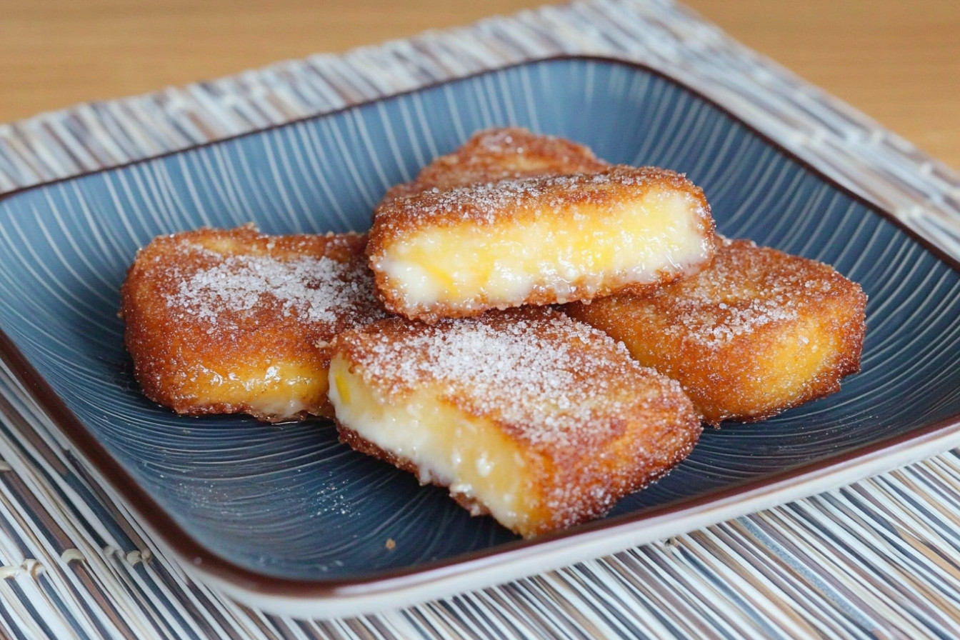 Leche frita à la cannelle