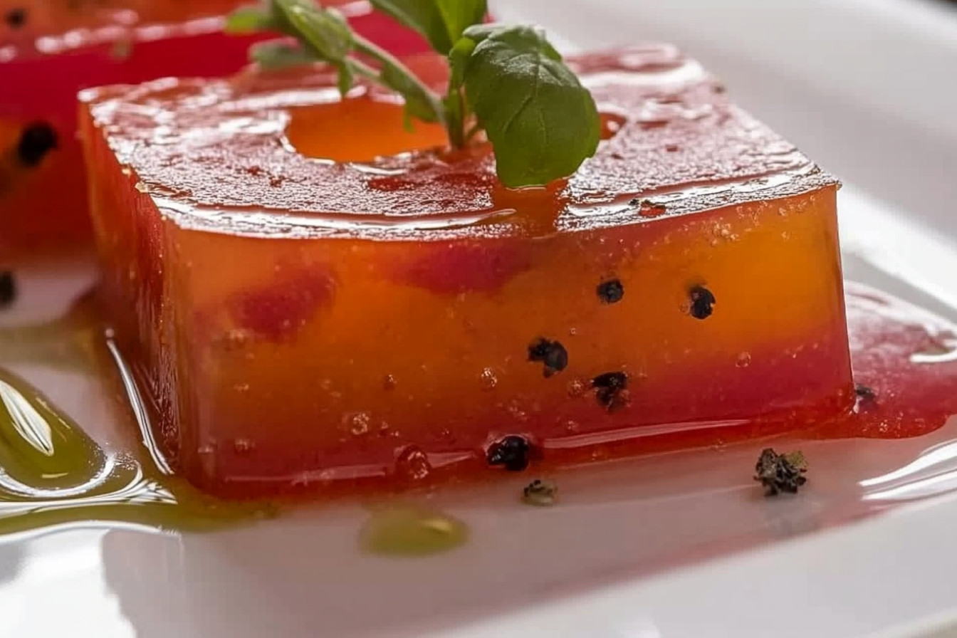 Lingots de gélatine tomate